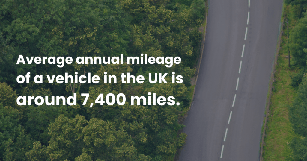 annual mileage of UK vehicles