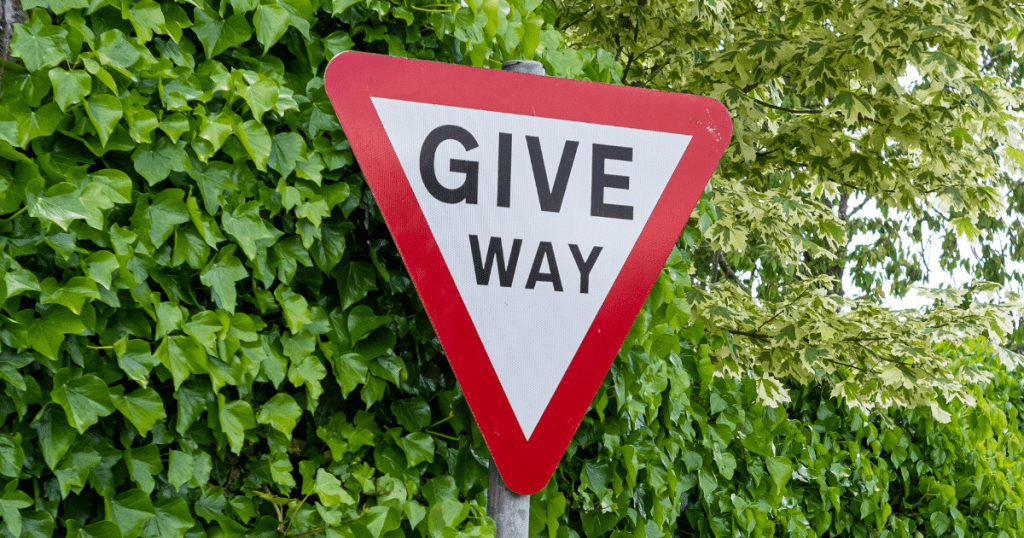 give way sign