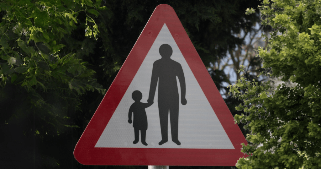 pedestrian crossing sign